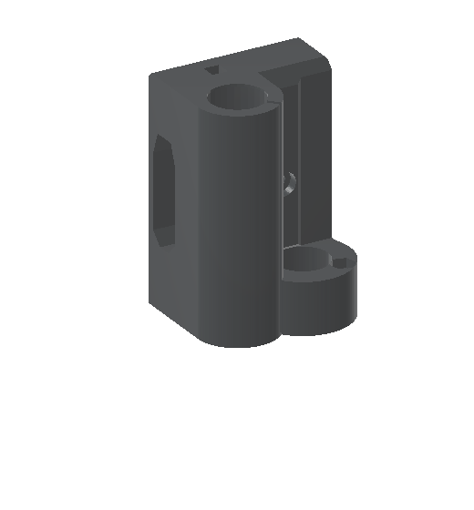 The raw STL as downloaded, standing upright with a flat base